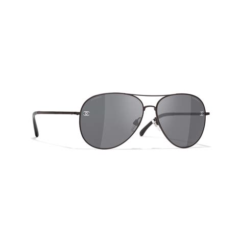 chanel aviator sunglasses 4189tq|CHANEL 4189TQ Aviator Titanium & Calfskin Sunglasses.